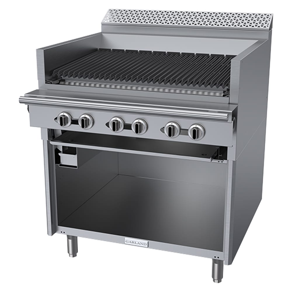 Garland C36-NRS 36" Gas Range w/ Charbroiler & Storage Base, Liquid Propane