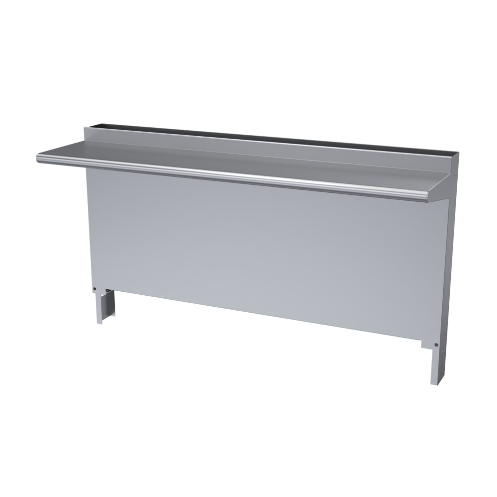 Garland CCHS-54 Cuisine Backguard/Flue Riser w/ Single High Shelves, 35 x 54"W