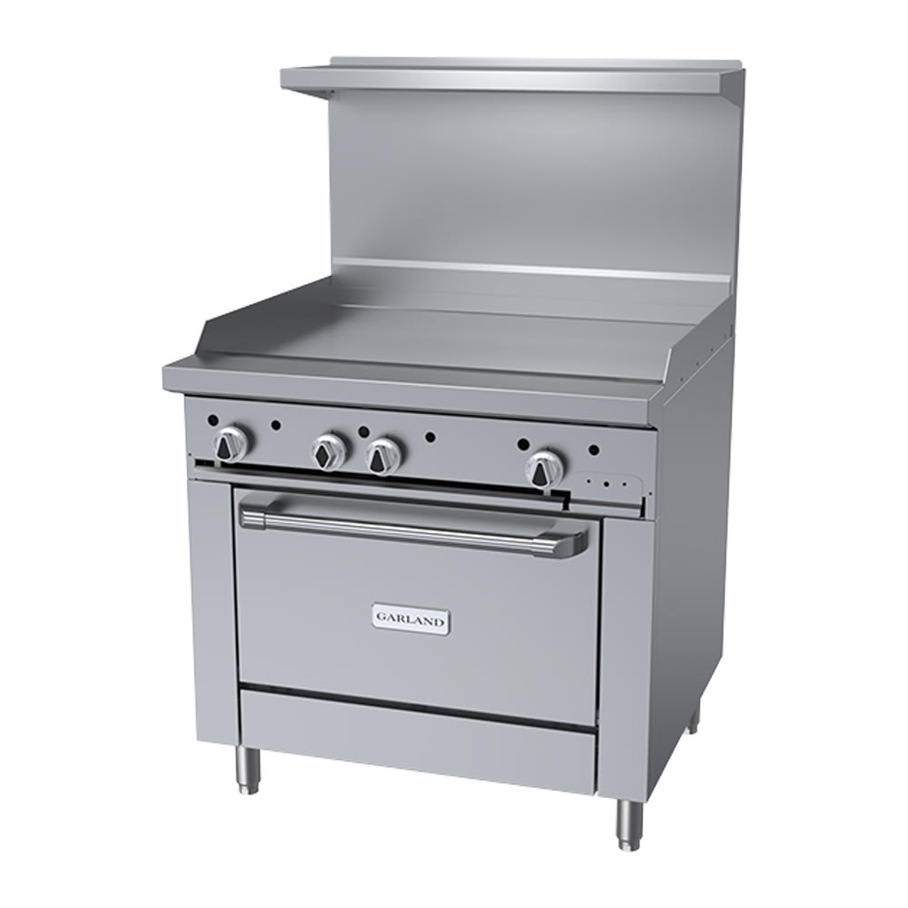 Garland G36-G36R 36" Gas Range w/ Full Griddle & Standard Oven, Natural Gas