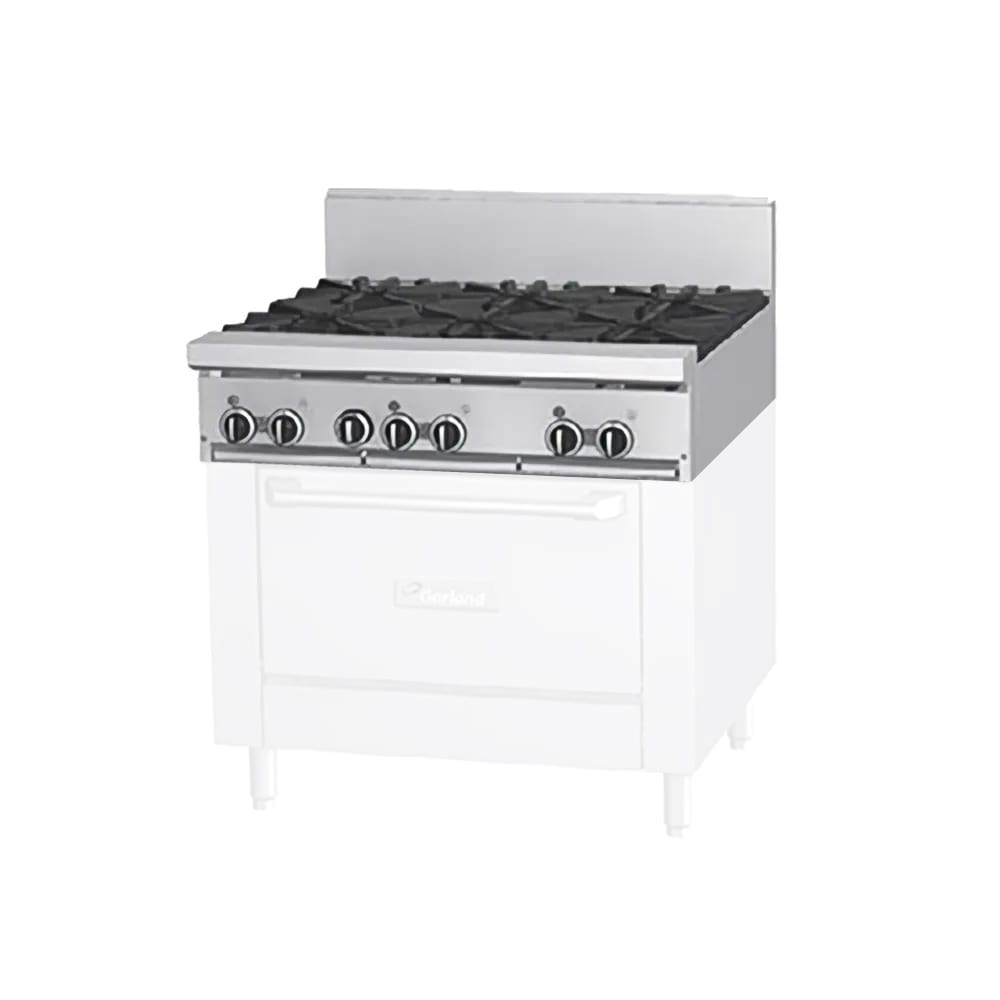 Garland GF36-6T 36" 6 Burner Gas Range Top - Modular, Natural Gas