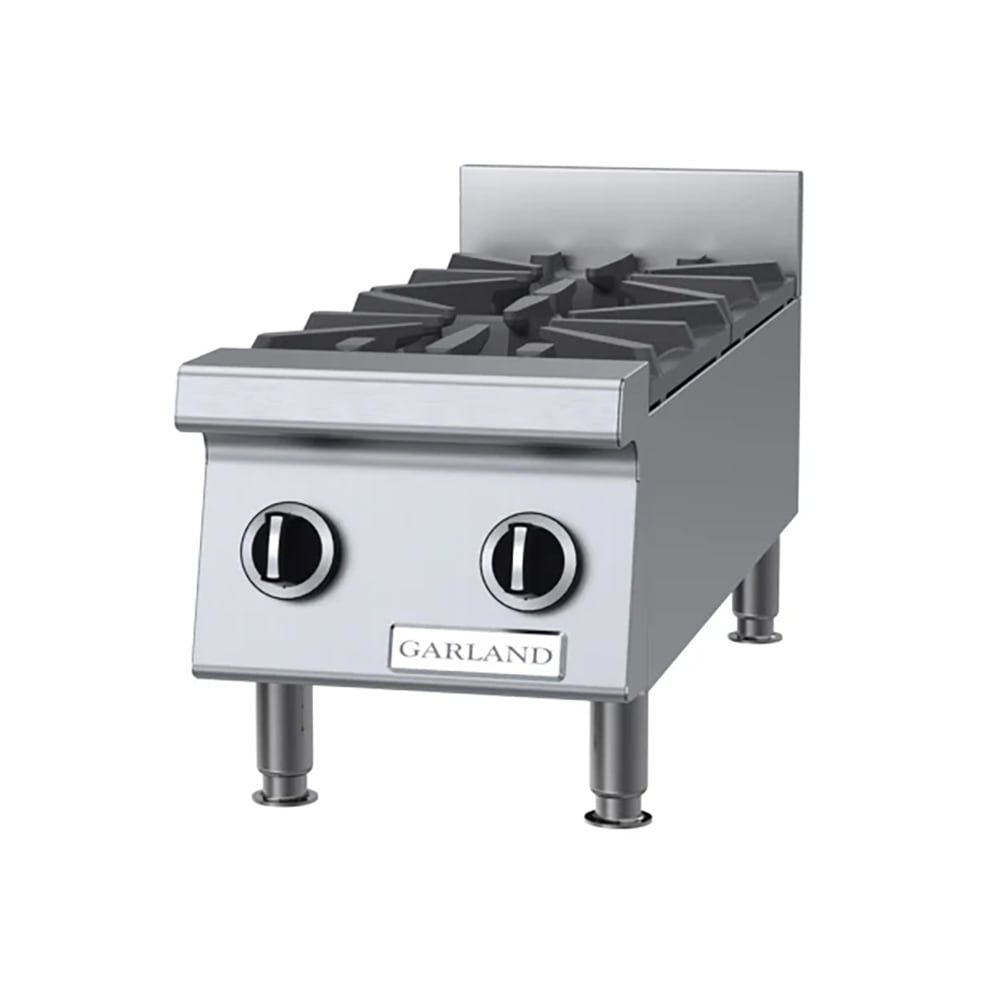 Garland GTOG12-2 12" Gas Hotplate w/ (2) Burners & Manual Controls, Natural Gas