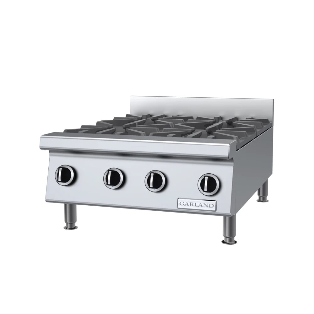 Garland GTOG24-4 24" Gas Hotplate w/ (4) Burners & Manual Controls, Natural Gas
