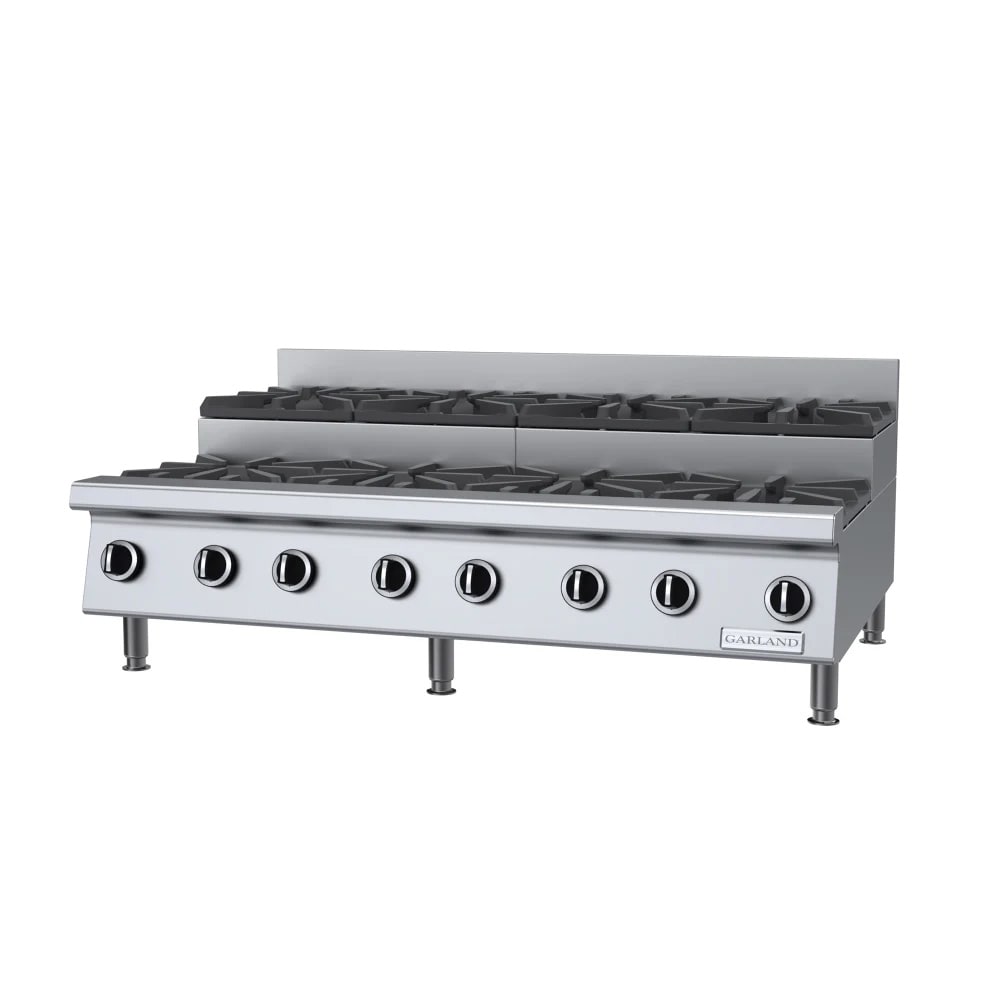 Garland GTOG48-SU8 48" Gas Hotplate w/ (8) Burners & Manual Controls, Liquid Propane