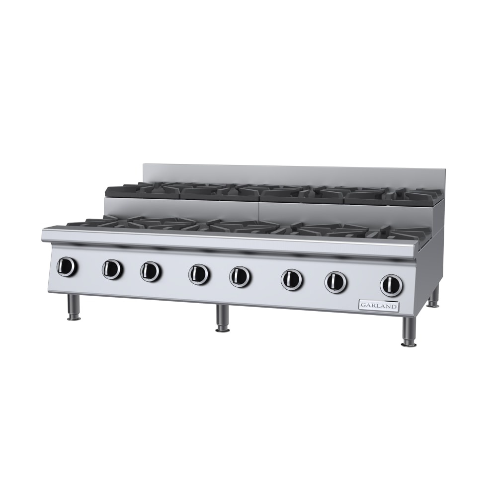 Garland GTOG48-SU8 48" Gas Hotplate w/ (8) Burners & Manual Controls, Natural Gas