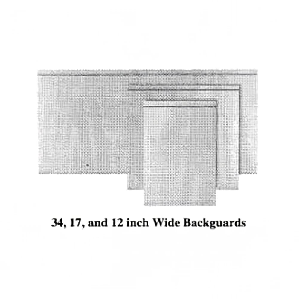 Garland M17BG Backguard Flue Riser, 17 x 17"