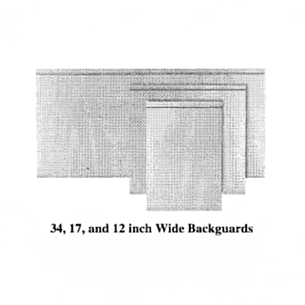 Garland M48LPBG Master Series Low Profile Backguard/ Flue Riser, 10" X 48"W, Stainless