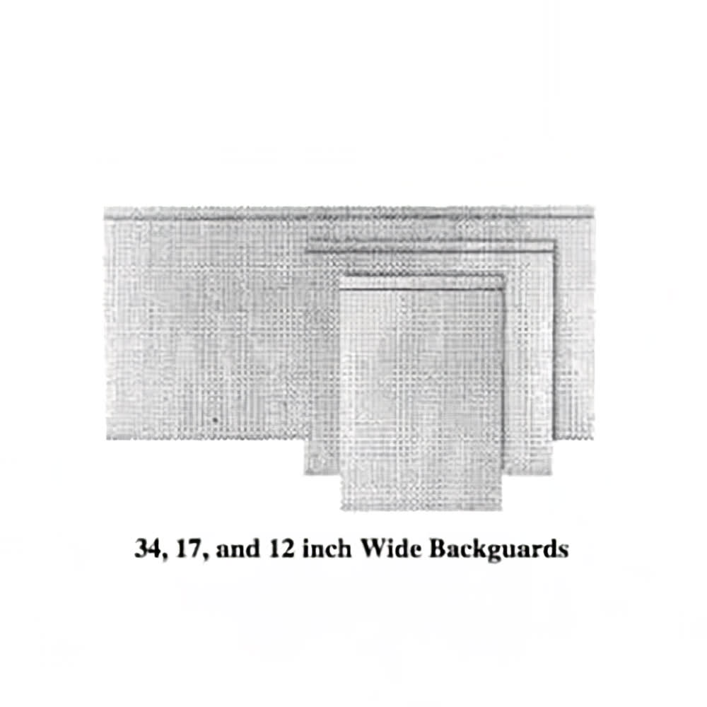 Garland M51BG Master Series Backguard/ Flue Riser, 17" X 51"W, Stainless