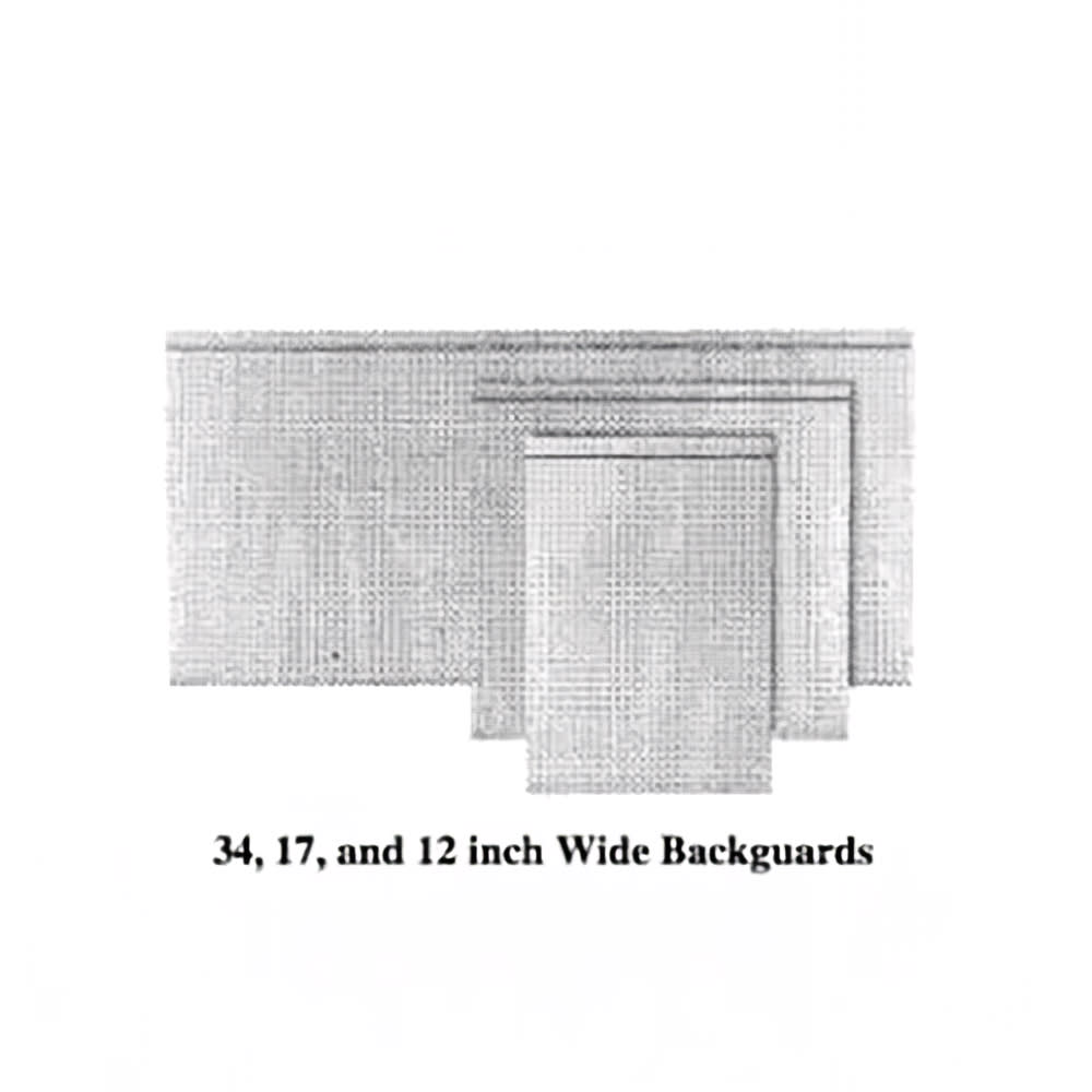 Garland M68LPBG Master Series Low Profile Backguard/ Flue Riser, 10" X 68"W, Stainless