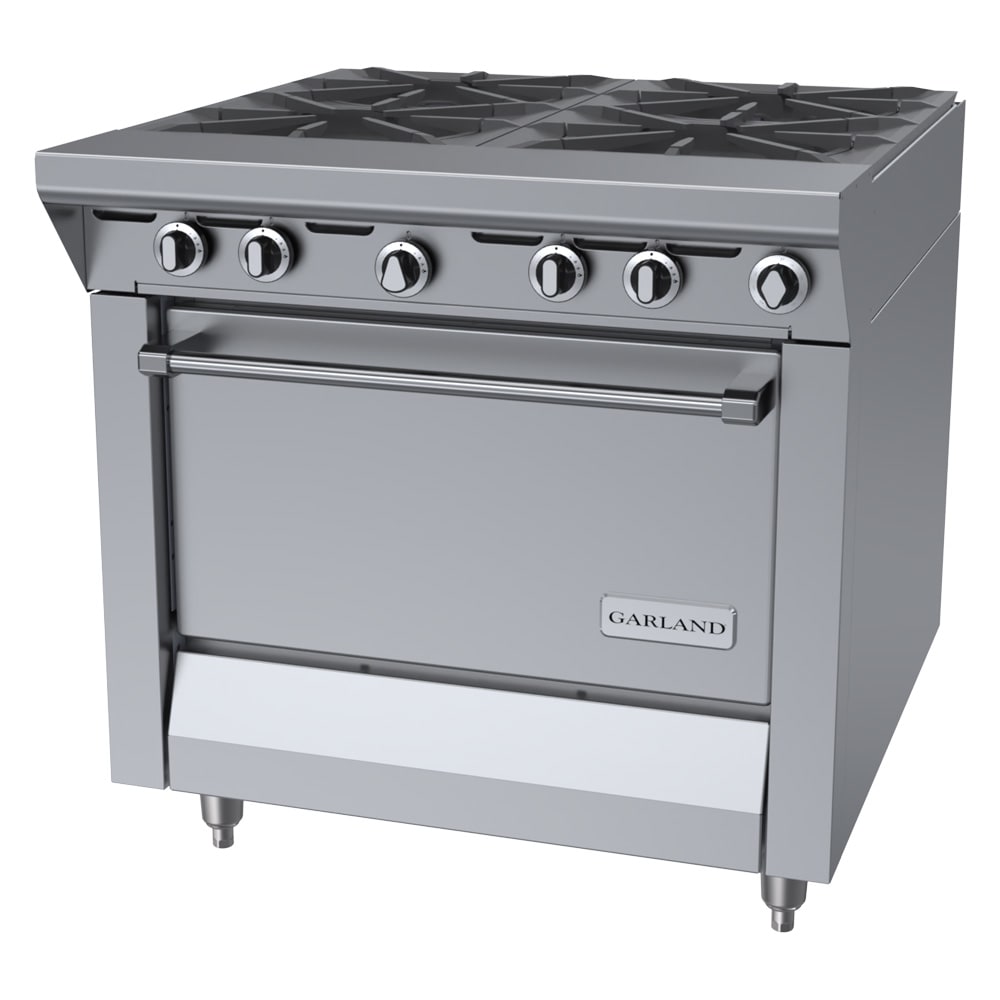 Garland MST44R-E 34" 4 Burner Gas Range w/ Standard Oven, Liquid Propane