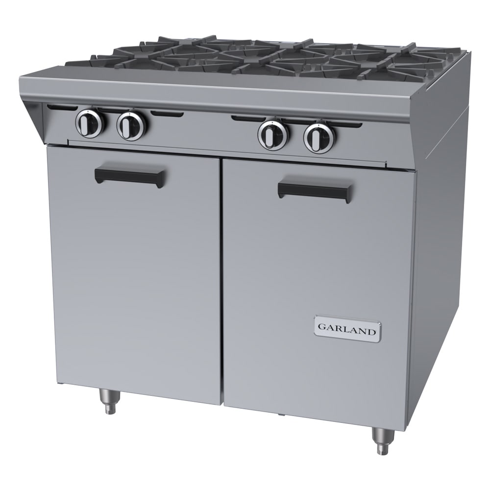 Garland MST44S-E 34" 4 Burner Gas Range w/ Storage Base, Liquid Propane