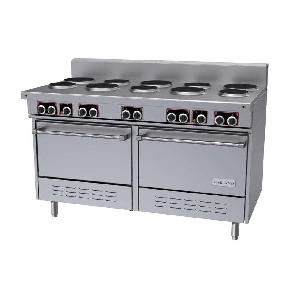 Garland SS684 60" Sentry Series 10 Sealed Element Electric Range w/ (2) Standard Ovens, 240v/3ph