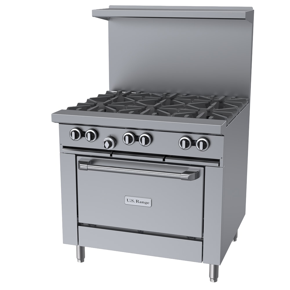Garland U36-6R 36" 6 Burner Gas Range w/ Standard Oven, Liquid Propane