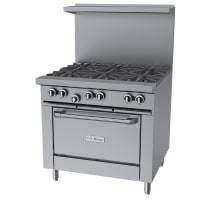 Garland U36-6R 36" 6 Burner Gas Range w/ Standard Oven, Liquid Propane thumbnail 2