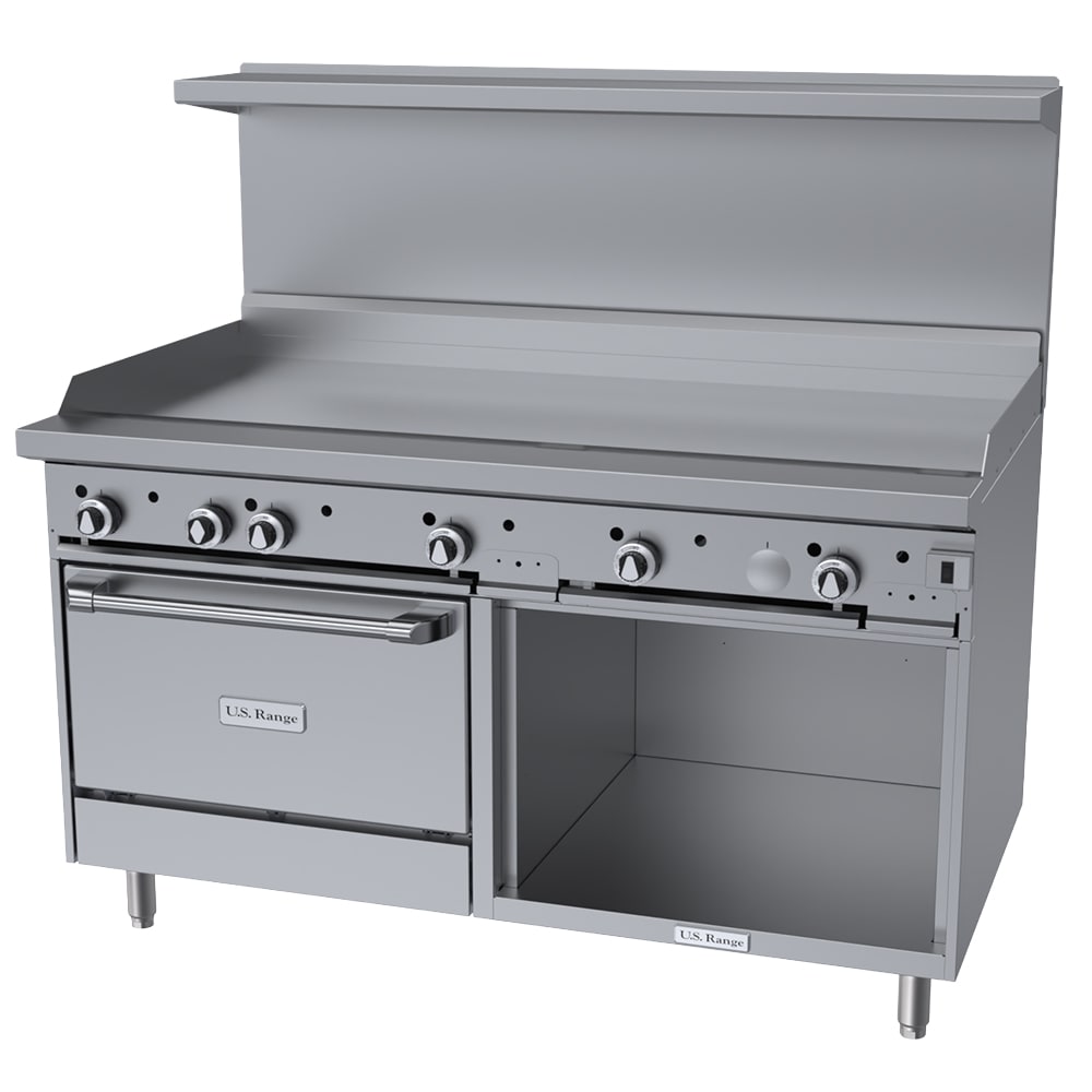 Garland U60-G60RS 60" Gas Range w/ Griddle & Standard Oven & Storage Base, Natural Gas