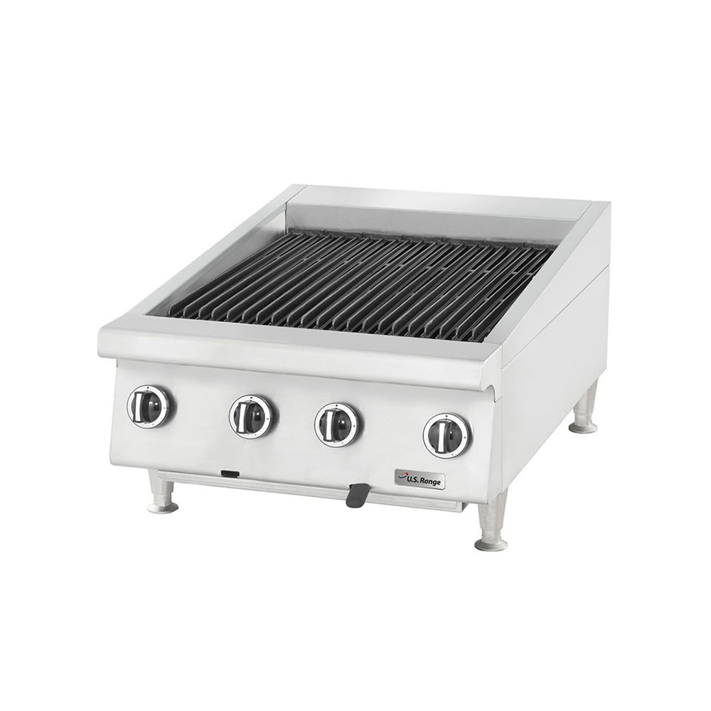 Garland UTBG24-AB24 24" Countertop Charbroiler, Ceramic, Adjustable Cast Iron Grates, Natural Gas