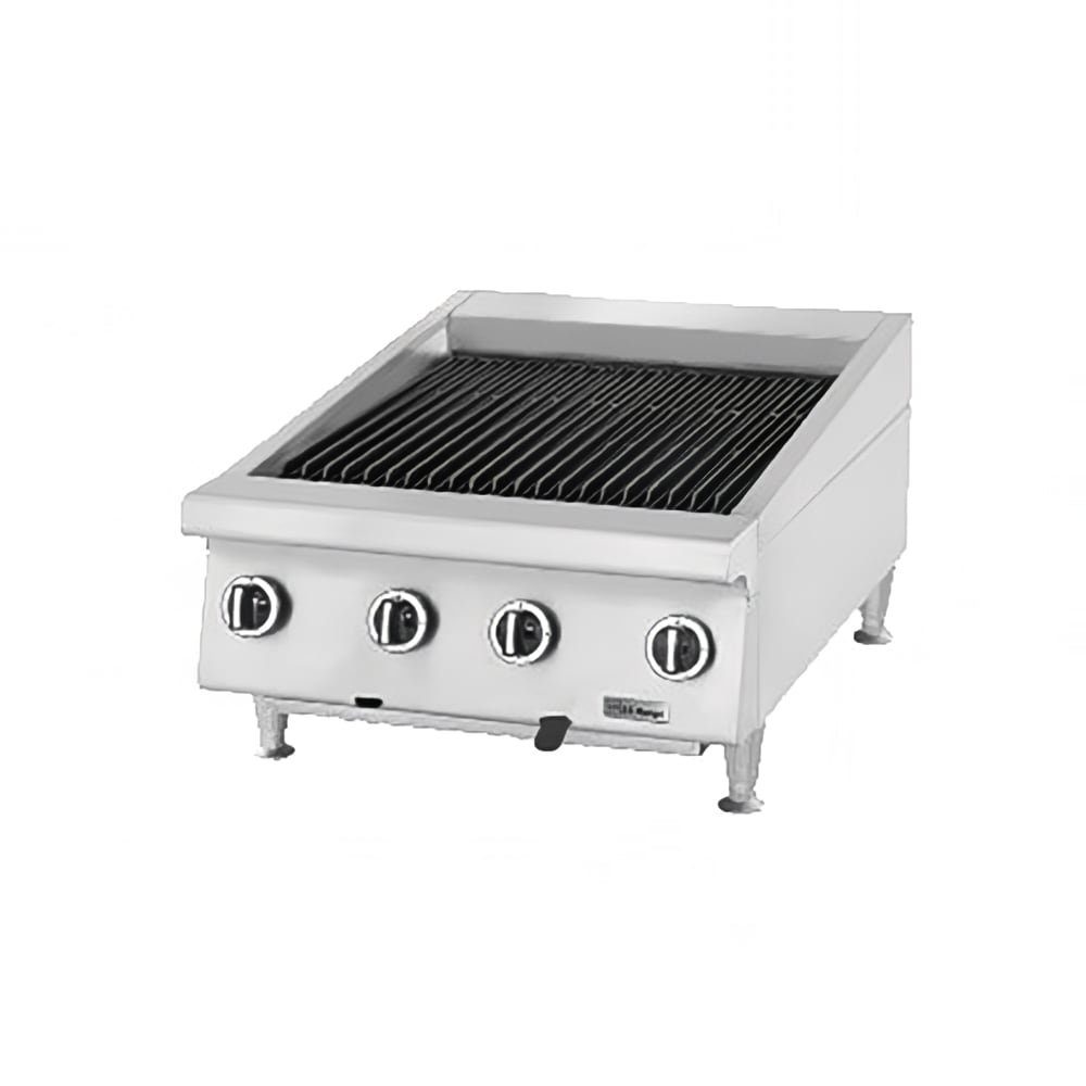 Garland UTBG48-AR48 47 1/4" Countertop Charbroiler w/ Cast Iron Grates - Manual Controls, Natural Gas