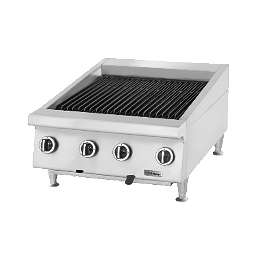 Garland UTBG48-NR48 48" Countertop Charbroiler w/ Cast Iron Grates - Manual Controls, Natural Gas