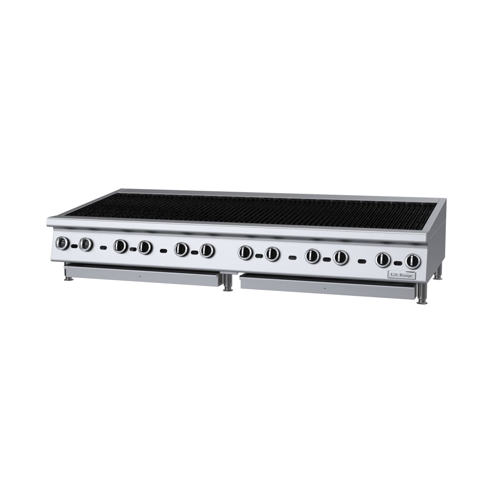 Garland UTBG72-NR72 70 7/8" Countertop Charbroiler w/ Manual Control & Cast Iron Grates, Natural Gas