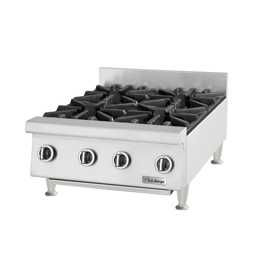 Garland UTOG24-4 24" Gas Hotplate w/ (4) Burners & Manual Controls, Liquid Propane