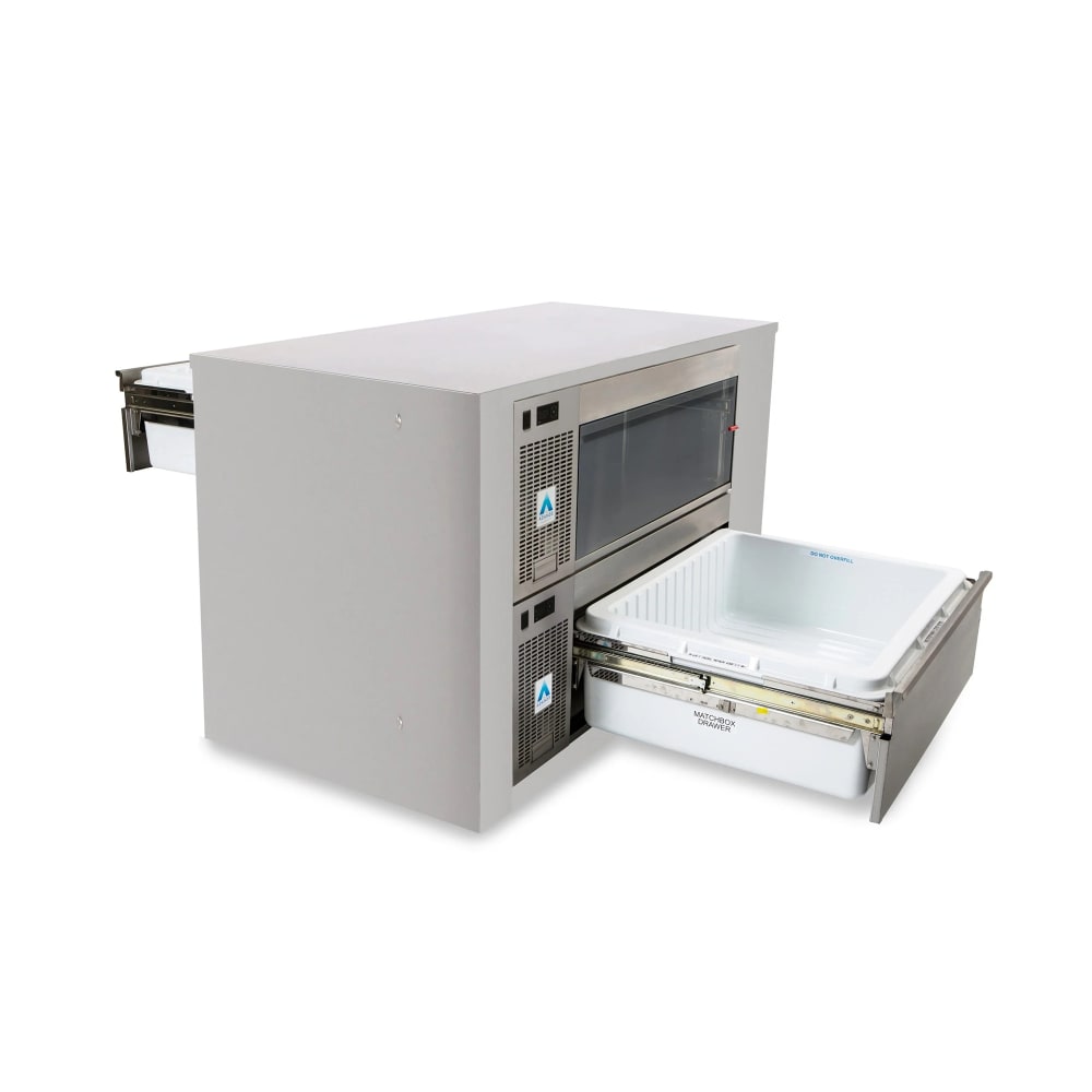 Adande VCM2CASSETTE 44" Built-In Pass-Thru Undercounter Refrigerator/Freezer Combo w/ (2) Drawers - 120v