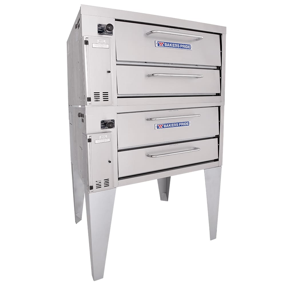 Bakers Pride 252 Super Deck Floor Model Double Pizza Deck Oven - Natural Gas