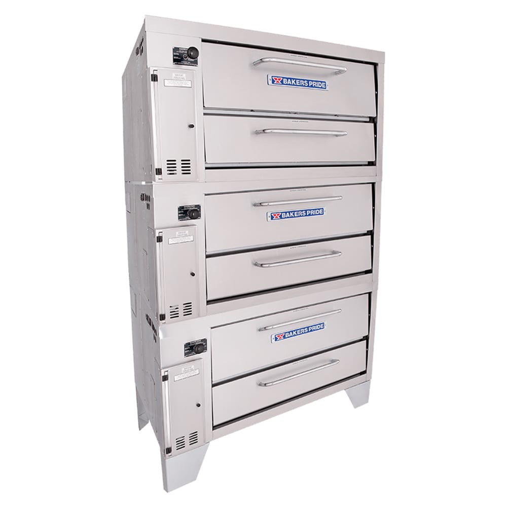 Bakers Pride 253 Super Deck Floor Model Triple Pizza Deck Oven - Liquid Propane