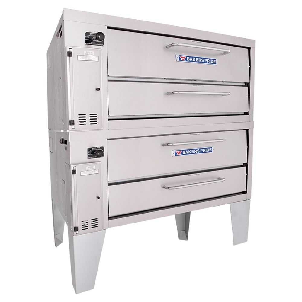 Bakers Pride 3152 Super Deck Floor Model Double Pizza Deck Oven - Liquid Propane