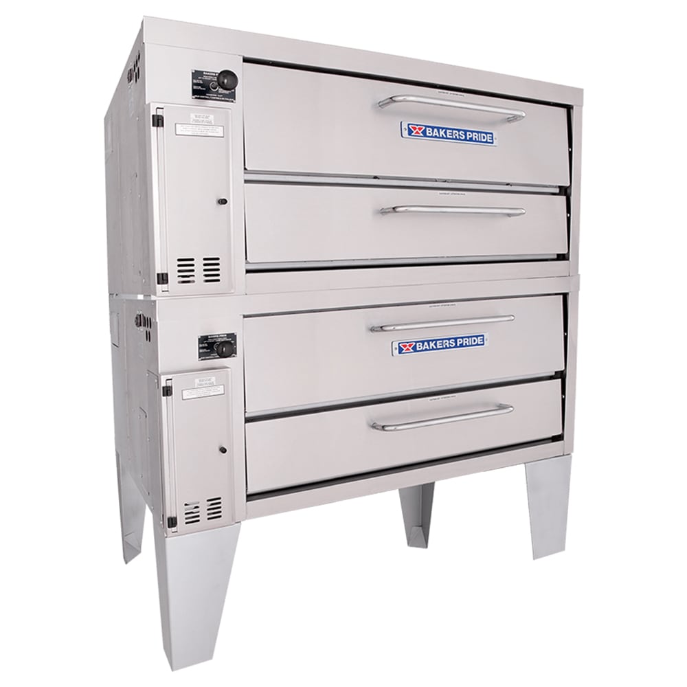 Bakers Pride 352 Super Deck Floor Model Double Pizza Deck Oven - Natural Gas