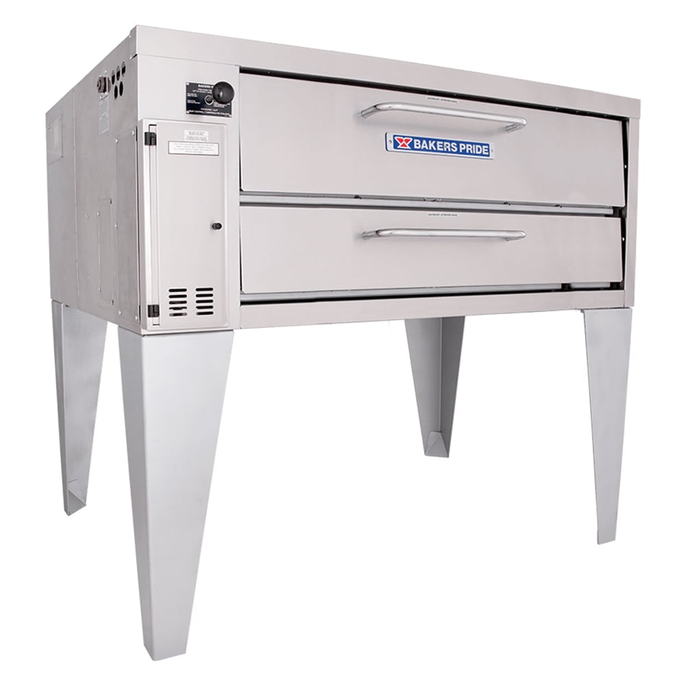 Bakers Pride 4151 Super Deck Floor Model Single Pizza Deck Oven - Natural Gas