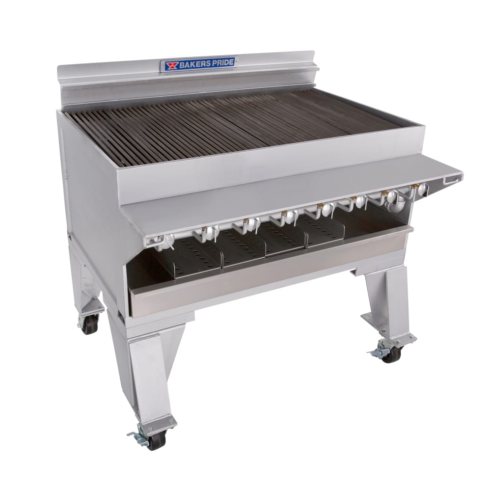Bakers Pride CH-8 43" Gas Charbroiler w/ Cast Iron Grates, Natural Gas