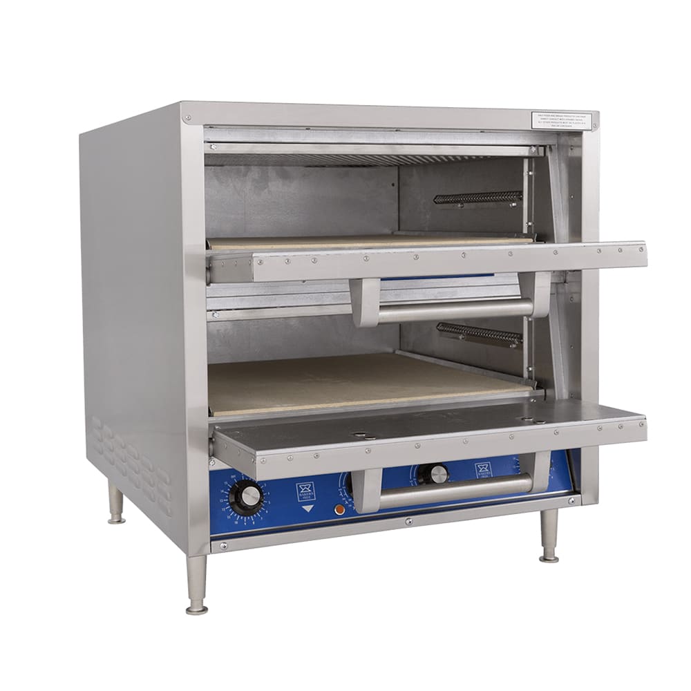 Bakers Pride DP-2 HearthBake Countertop Double Multi-Purpose Deck Oven - 208v