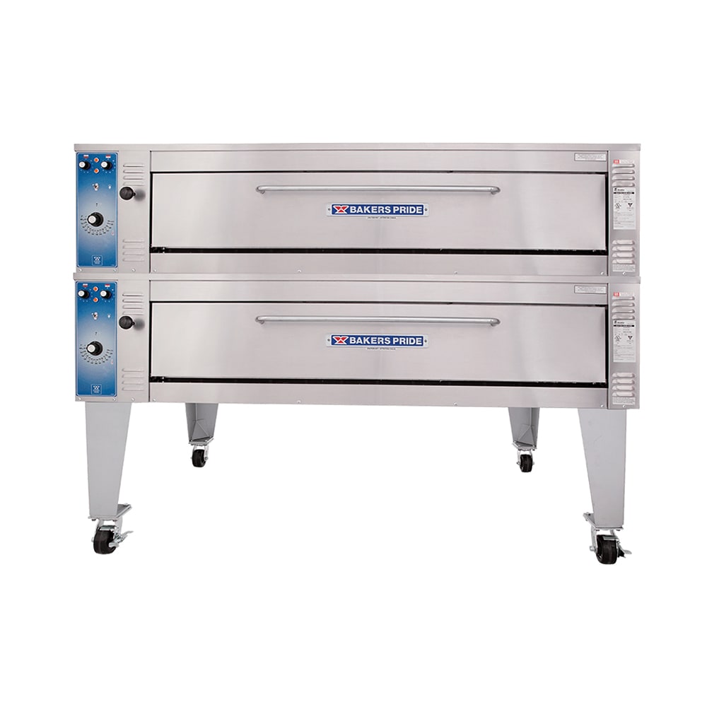 Bakers Pride EB-2-8-5736 Super Deck Floor Model Double Pizza Deck Oven - 208v