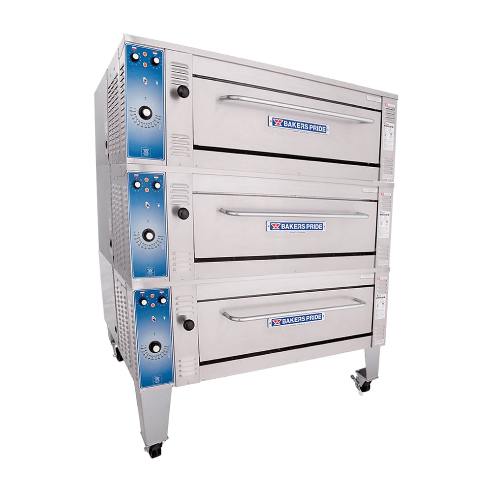 Bakers Pride EP-3-8-3836 Super Deck Floor Model Triple Pizza Deck Oven - 208v