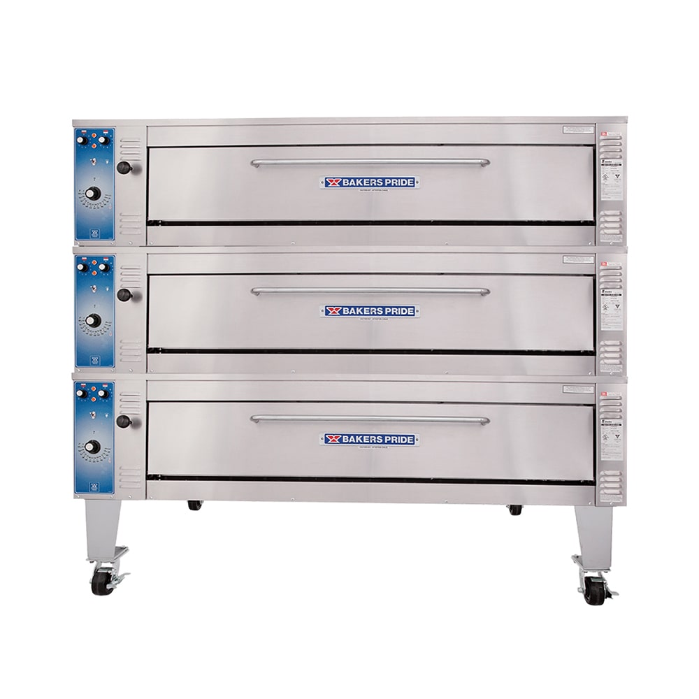 Bakers Pride EP-3-8-5736 Super Deck Floor Model Triple Pizza Deck Oven - 240v