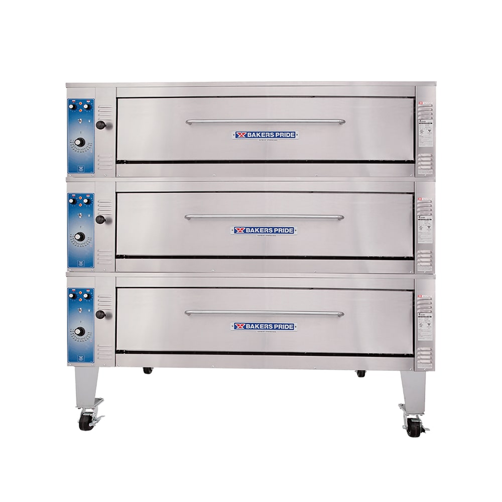 Bakers Pride ER-3-12-5736 Super Deck Floor Model Triple Multi-Purpose Deck Oven - 208v