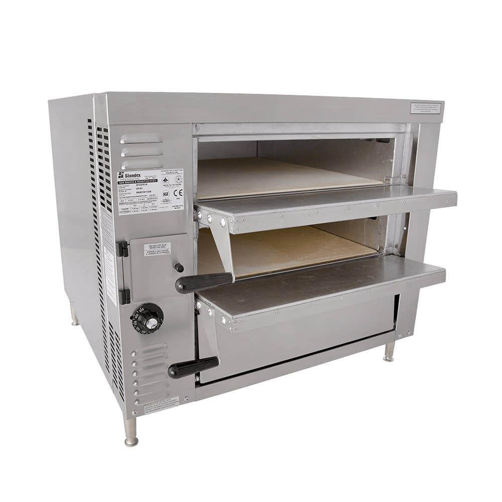 Bakers Pride GP-61HP HearthBake Countertop Double Multi-Purpose Deck Oven - Natural Gas