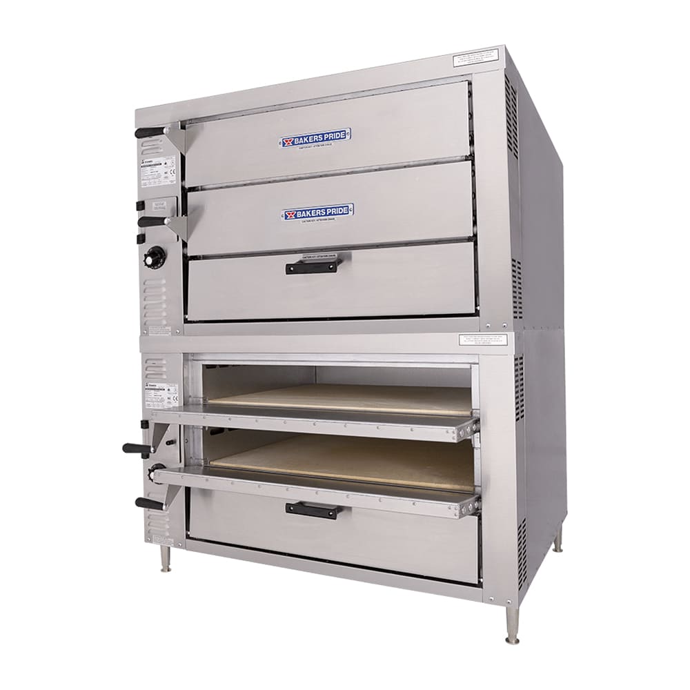 Bakers Pride GP-62HP HearthBake Countertop Quadruple Multi-Purpose Deck Oven - Natural Gas