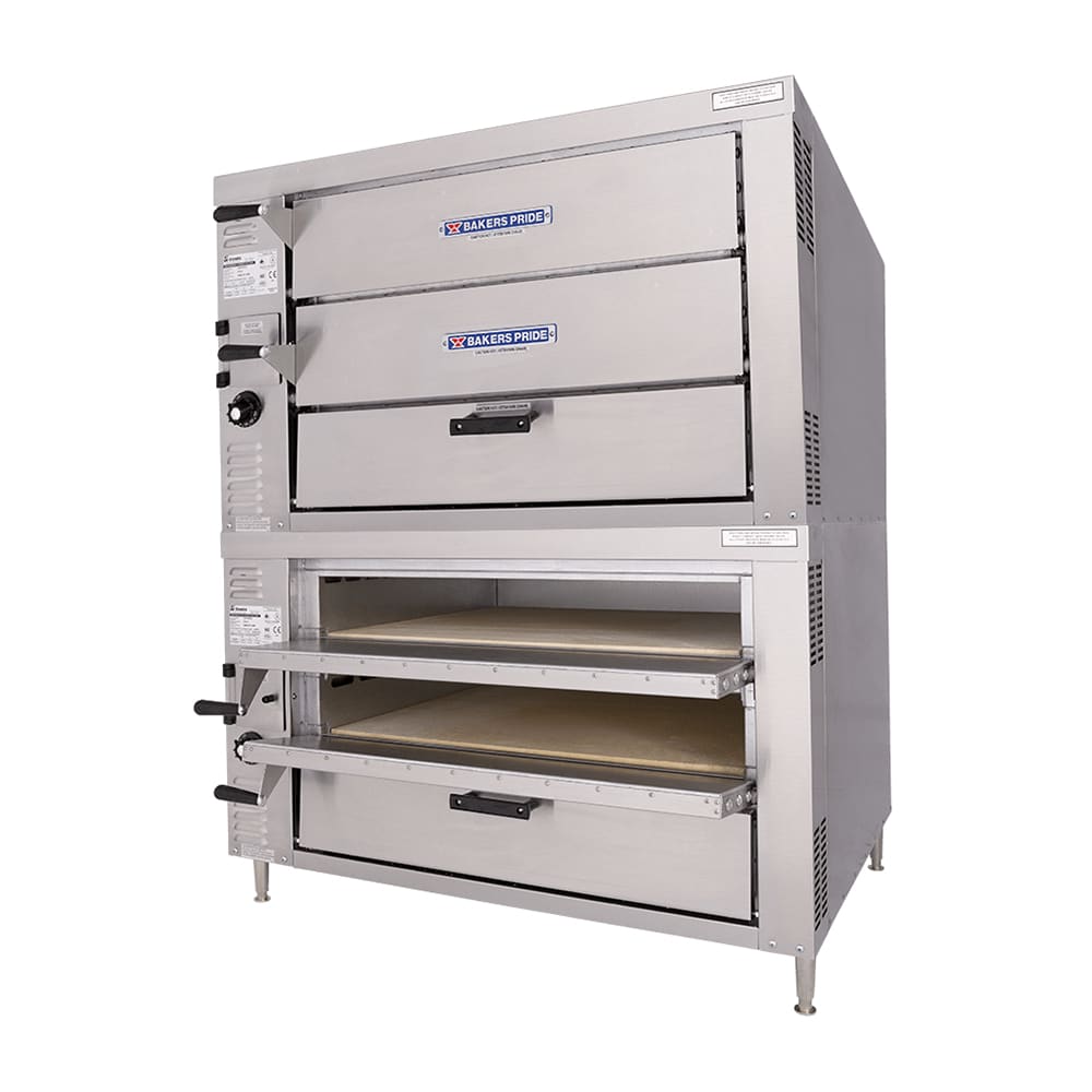 Bakers Pride GP-62 HearthBake Countertop Quadruple Multi-Purpose Deck Oven - Liquid Propane
