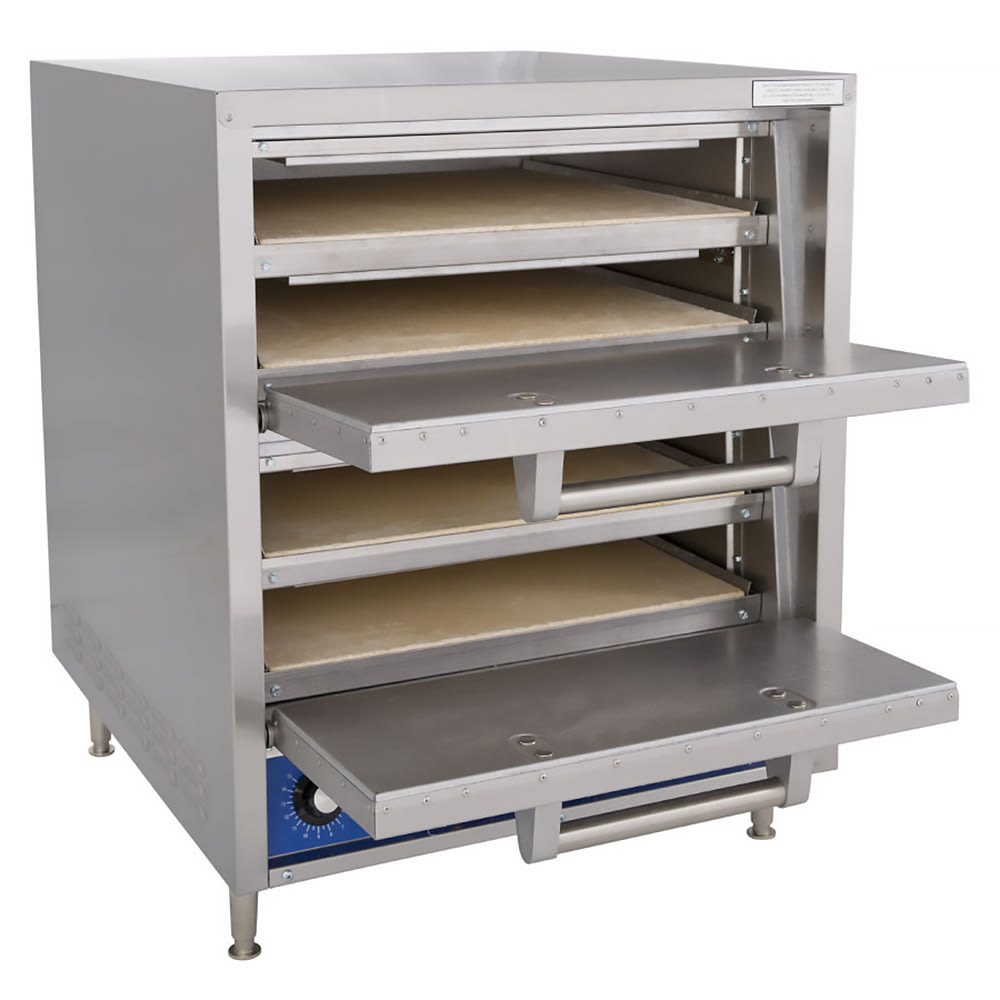 Bakers Pride P44-BL HearthBake Countertop Quadruple Multi-Purpose Deck Oven - 208v
