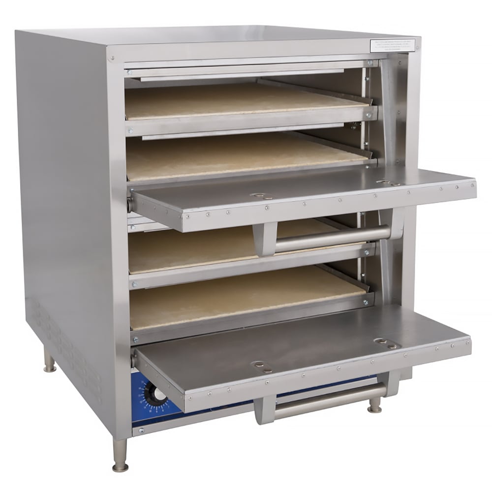 Bakers Pride P44S HearthBake Countertop Quadruple Multi-Purpose Deck Oven - 240v