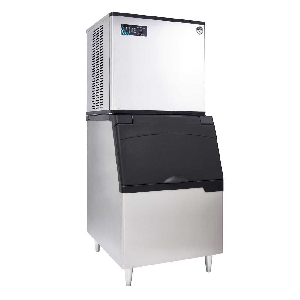 ICETRO IM-1100-WH/IB-033 1036 lb Maestro Half Cube Ice Machine w/ Bin - 350 lb Storage, Water Cooled, 208-230v