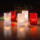 Hollowick 1502CJ Vertical Glass Rod Lamp w/ Cylinder Shape, 2 7/8 x 4 5/8", Clear Jewel thumbnail 2