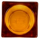 Hollowick 1511A Horizontal Rib Glass Block Lamp, 4 1/8" H x 2 7/8" W, Amber thumbnail 4