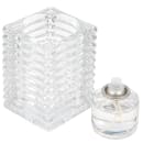 Hollowick 1511C Horizontal Rib Glass Block Lamp, 4 1/8" H x 2 7/8" W, Clear thumbnail 2