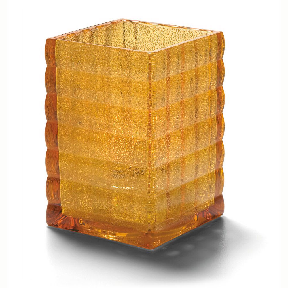 Hollowick 1533AJ Square Optic Glass Block for HD12, HD17 & HD26, 2 19/30 x 3 3/4", Amber Jewel