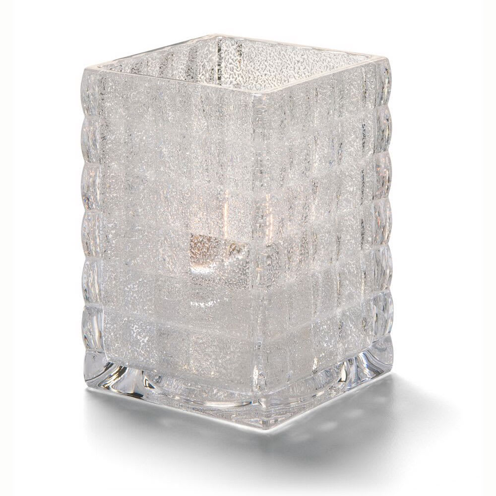 Hollowick 1533CJ Square Optic Block Glass Lamp for HD12, HD17 & HD26, 2 19/30 x 3 3/4", Clear Jewel