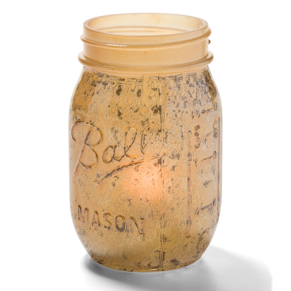 Hollowick 1600AG Firefly Tealight Candle Holder for HD8 - 5 1/4" x 3", Antique Gold