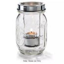 Hollowick 1600C Firefly Tealight Candle Holder for HD8 Fuel Cell - Jar Only, Clear thumbnail 2