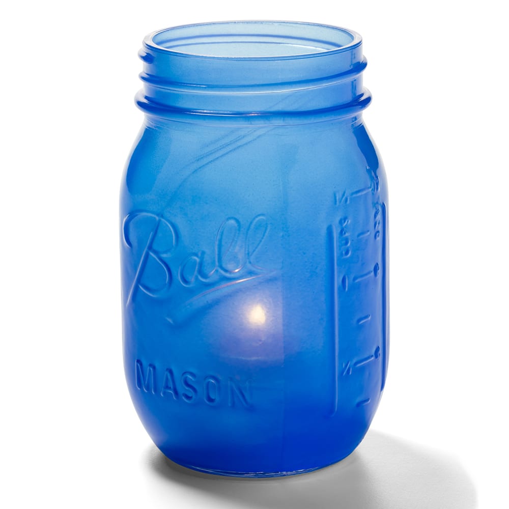 Hollowick 1600SDBL Firefly Tealight Candle Holder for HD8 Fuel Cell - 5 1/4" x 3", Satin Dark Blue