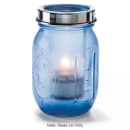 Hollowick 1600SDBL Firefly Tealight Candle Holder for HD8 Fuel Cell - 5 1/4" x 3", Satin Dark Blue thumbnail 2